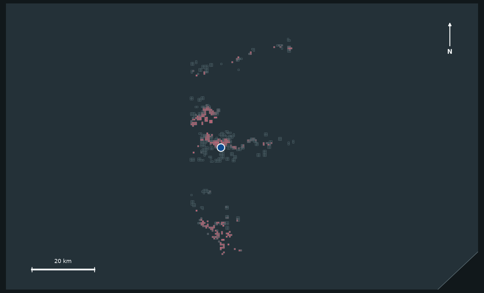 Hurricane Harvey xBD footprint with 500 metre damage cells